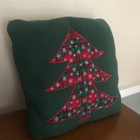 Rare Vintage Handmade Soft Christmas Tree Pillow - Picture 8 of 9